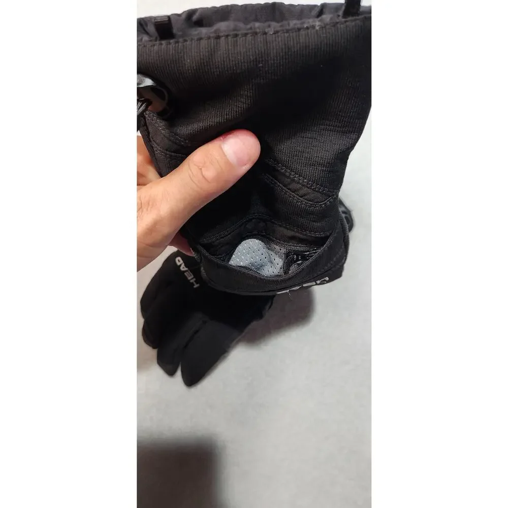 HEAD Winter Gloves XS Black Waterproof Breathable Insulated